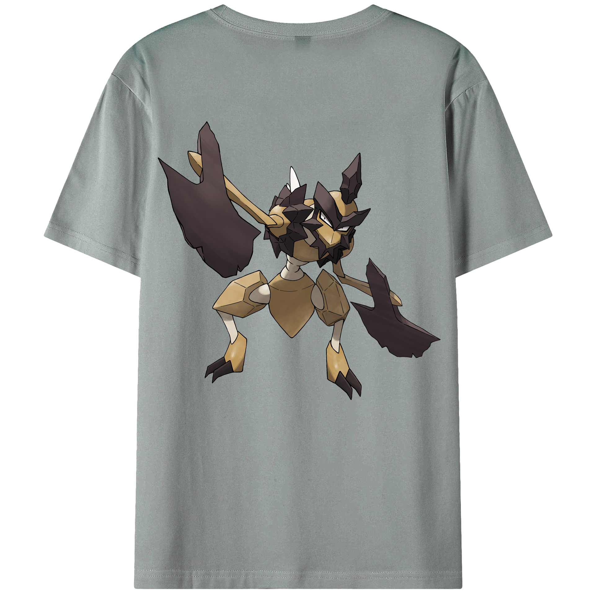 （画像用） ポケットモンスター Pokémon 綿100％ メンズ半袖Tシャツ（バックプリント） 通気性